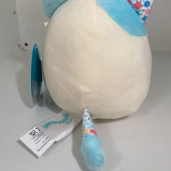 Kellytoys Mini Squishmallows Kesla the Blue Floral Calico Cat 5" Easter Edition - Picture 7 of 7